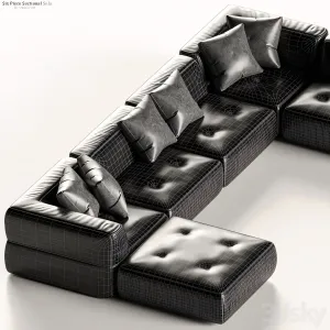 Crate Barrel Angolare Six Piece Sectional Sofa