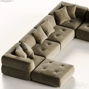Crate Barrel Angolare Six Piece Sectional Sofa