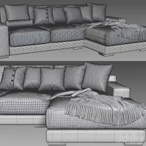 West Elm Dalton Chaise Longue