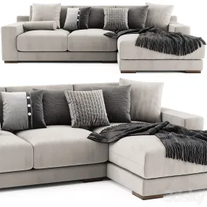 West Elm Dalton Chaise Longue