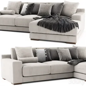 West Elm Dalton Chaise Longue