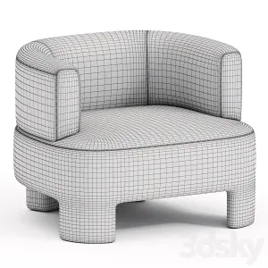 Fauteuil Velours Darrel