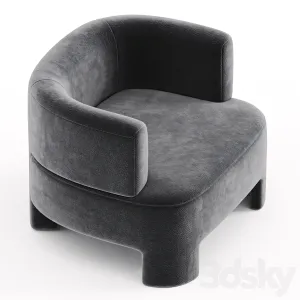 Fauteuil Velours Darrel