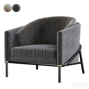 Minotti Fil Noir Armchair