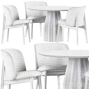 Abrey Chair by Calligaris Burin Table by Viccarbe