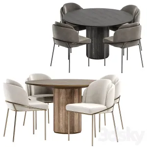 Angelo Chairs with Palais Royal Dining Table