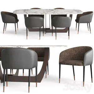 Baxter Romeo Table Sunpan Asher Chair