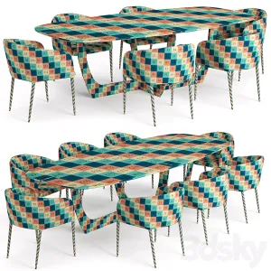 Baxter Romeo Table Sunpan Asher Chair