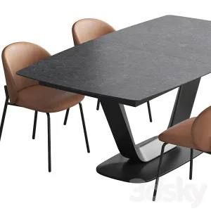 Boconcept Alicante Table Princeton Chair