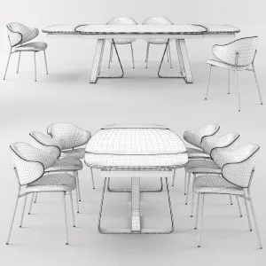 Calligaris Sunshine Tavalo Table Holly Chair