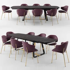 Calligaris Sunshine Tavalo Table Holly Chair