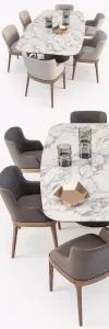 Cattelan Italia Giano Table Magda Chair Set