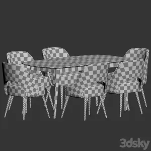 Collins Chair Clover Table Dining Set