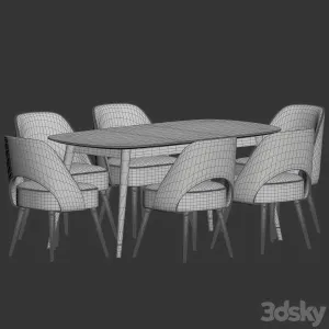 Collins Chair Clover Table Dining Set