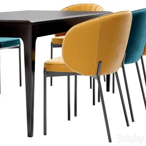 Coral Dining Chair And Brooklyn Table