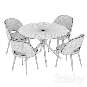Dining Set Ralf Table Cliff Chair