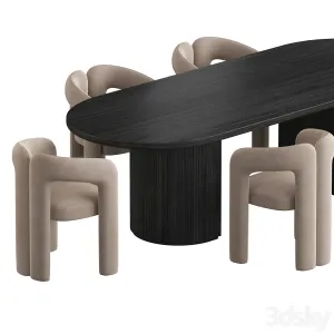 Gubi Moon Dining Set