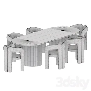 Gubi Moon Dining Set