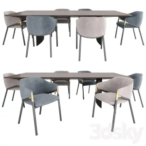 Hammer Guest Chair Minotti Linha Table
