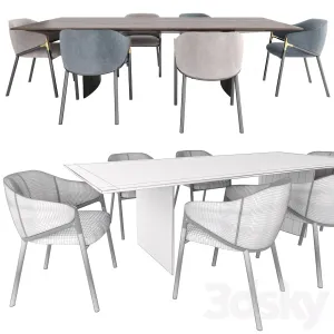Hammer Guest Chair Minotti Linha Table