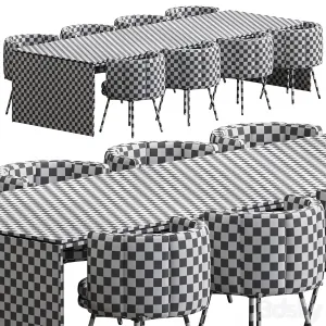 Linha Table And Torii Dining Armchair Minotti