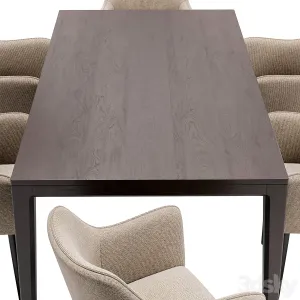 Moscow Dining Chair Mavis Table