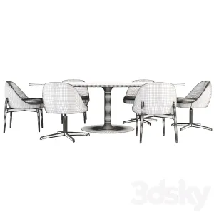 Olivier Dining Table Sendai Chair