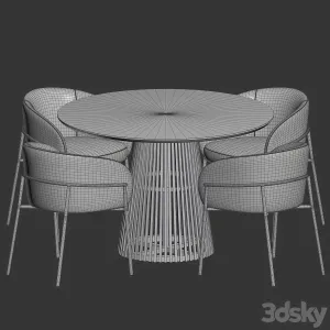 Rimo Chair Jeanette Table Dining Set