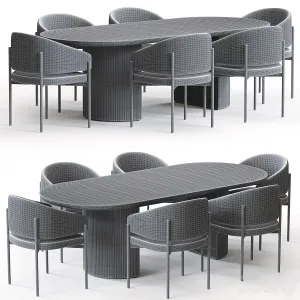 Solana Chair Moon Table