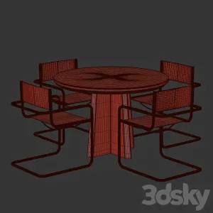 Table CROSS ROUND by Bino Home