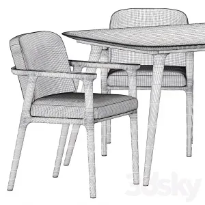 Zio Dining Table Zio Dining Chair by Moooi
