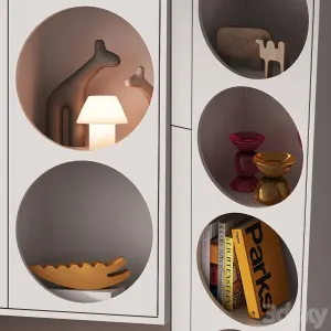 Furniture for Children Rack With Round Holes