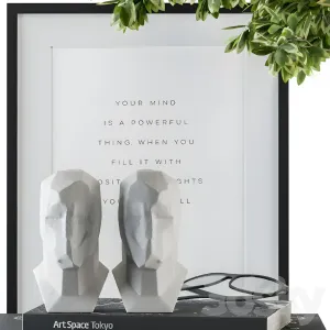 Decorative set green bouquet set