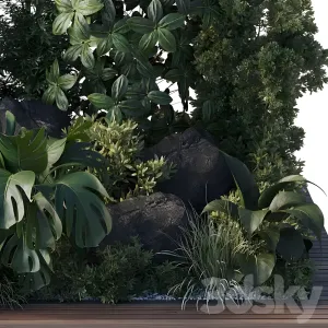 Collection outdoor indoor pot plant