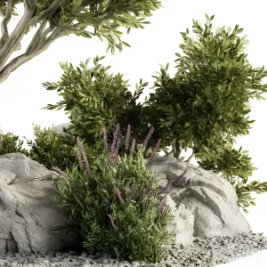 Garden tree bush garden set