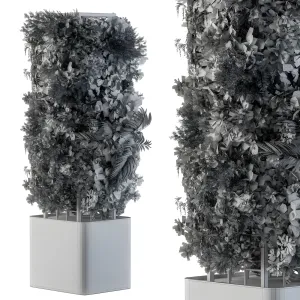 Outdoor plant box vertical garden