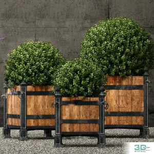 Restoration hardware versailles wood panel planters