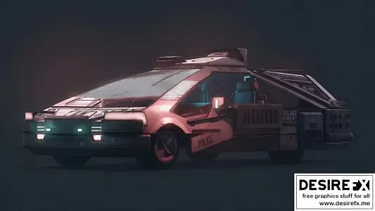Blade runner ground police car 1982