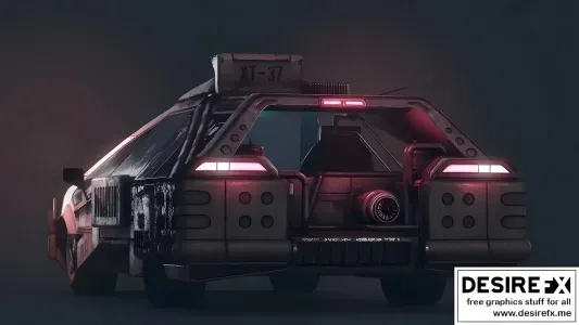 Blade runner ground police car 1982