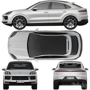 Porsche Cayenne Hybrid Coupe 2024