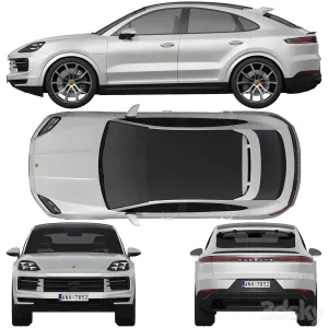 Porsche Cayenne Hybrid Coupe 2024