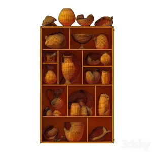 Dishes old clay splinter decor n