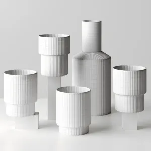Ripple glass carafe by ferm living