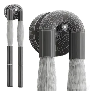 Apparatus horsehair wall lamp
