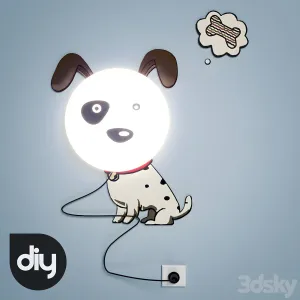 Diy cartoon spotted dog