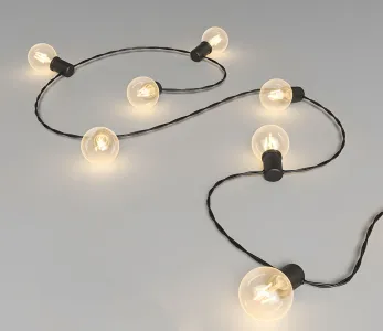 Editable garland lights