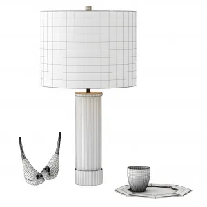 Acrylic column table lamp