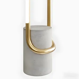 Beau brass led floor lamp