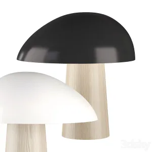 Night owl table lamp matte smokey