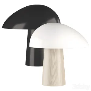 Night owl table lamp matte smokey